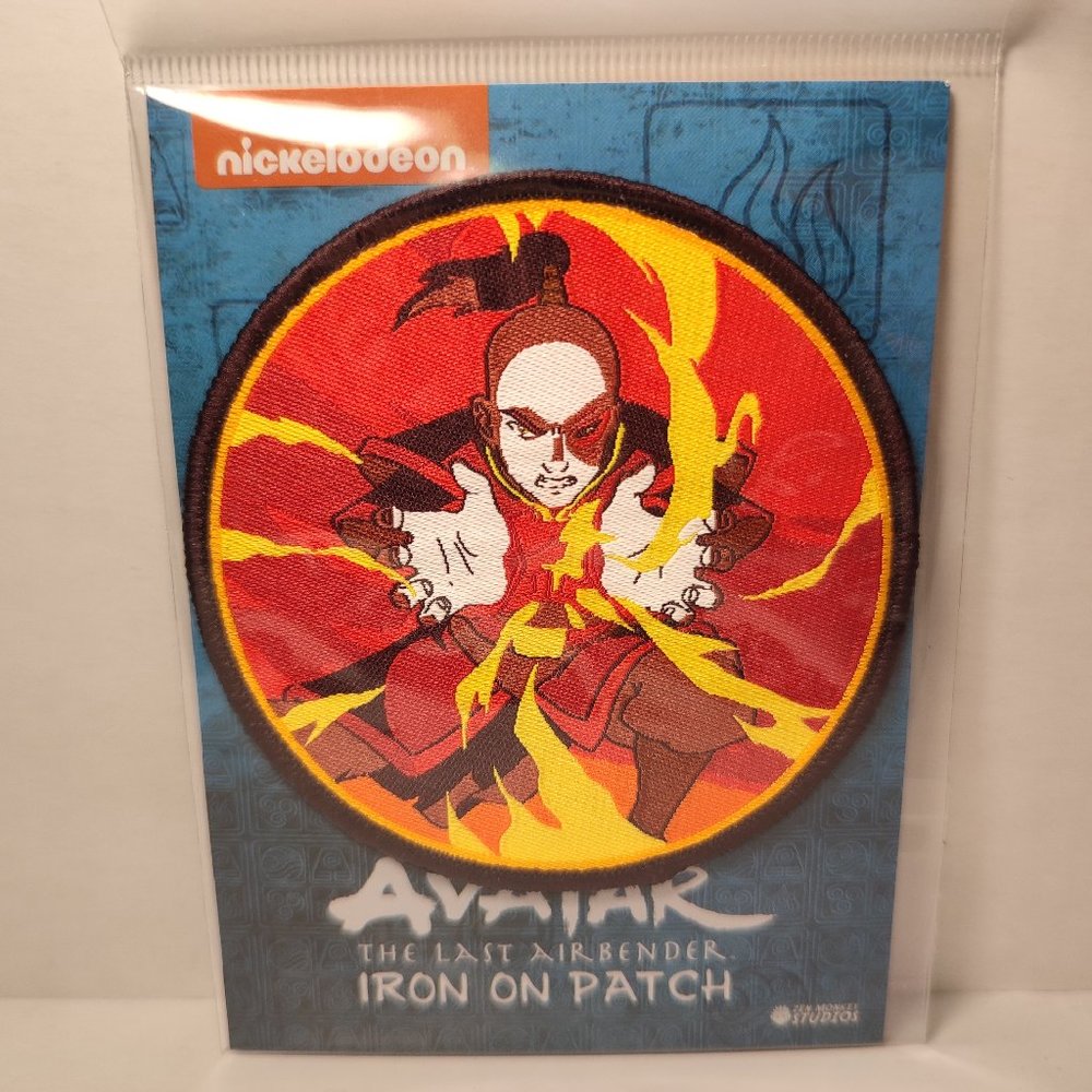 Avatar The Last Airbender Prince Zuko Iron On Patch Nickelodeon Collectible